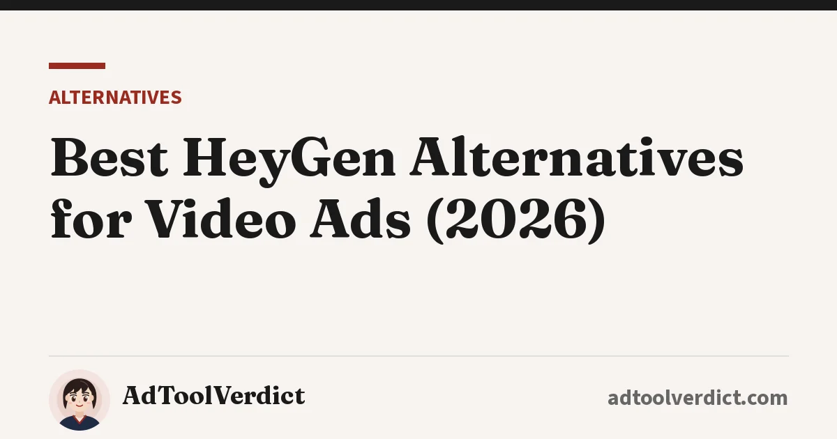 Best HeyGen alternatives for video ads in 2026